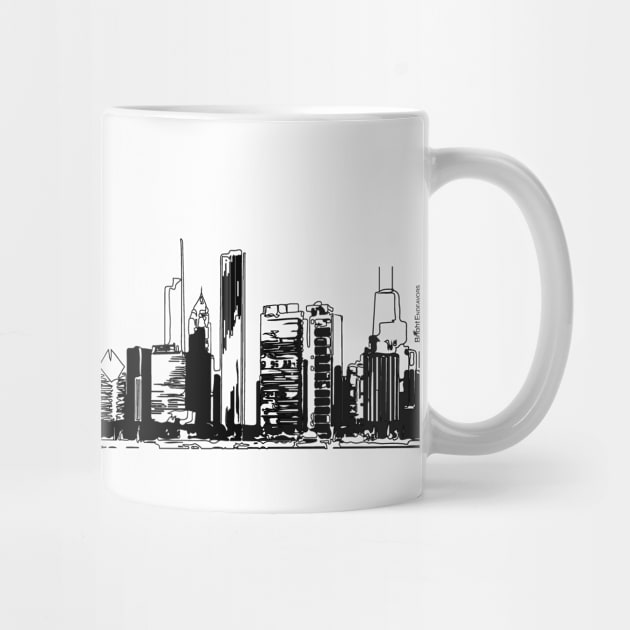 Chicago Skyline by BigBridgeStudios